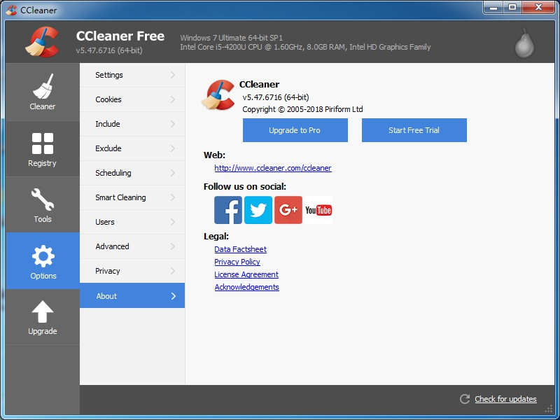 CCleaner (免费系统优化工具)